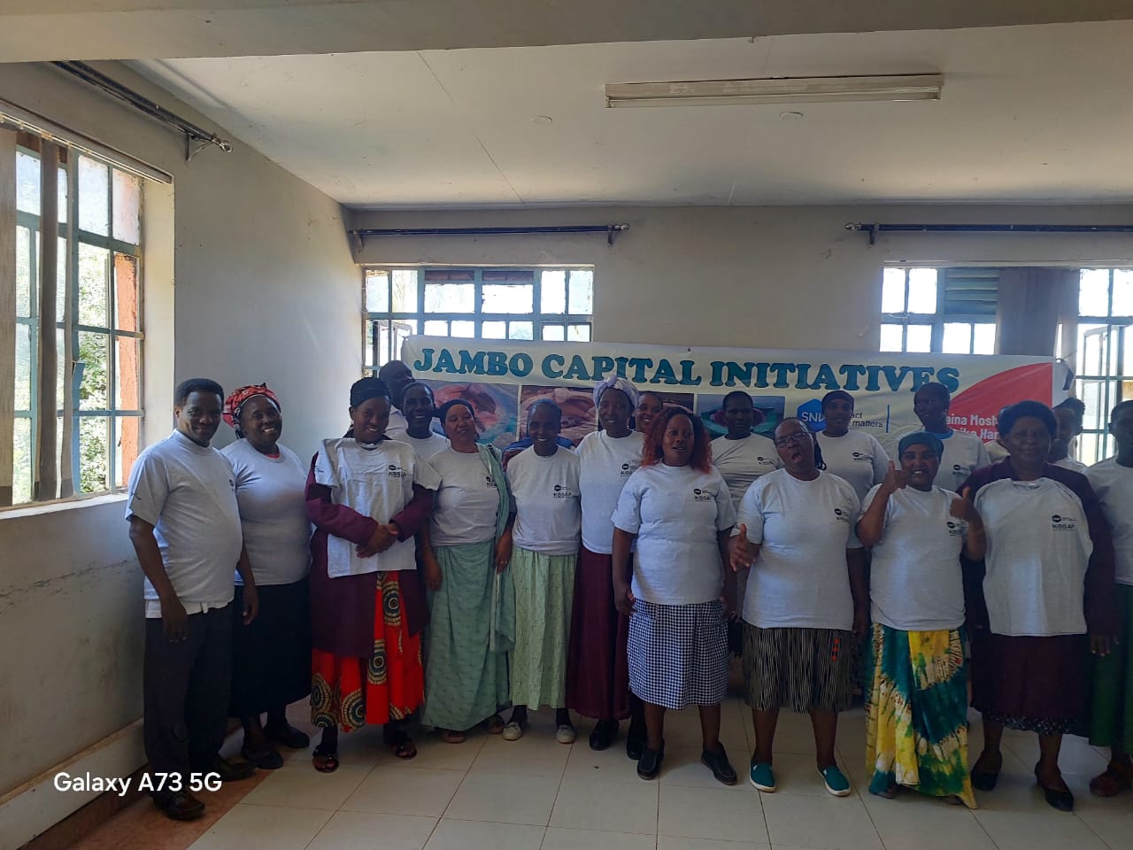 Group discussion during training